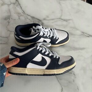 Nike Navy and White Sneakers